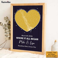 Personalized Couple First Date Map Where It All Began Poster 36407 thumb 1
