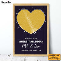 Personalized Couple First Date Map Where It All Began Poster 36407 thumb 1