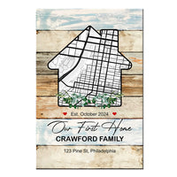 Personalized Housewarming Gift Family Map Poster 36408 thumb 1
