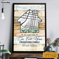 Personalized Housewarming Gift Family Map Poster 36408 thumb 1