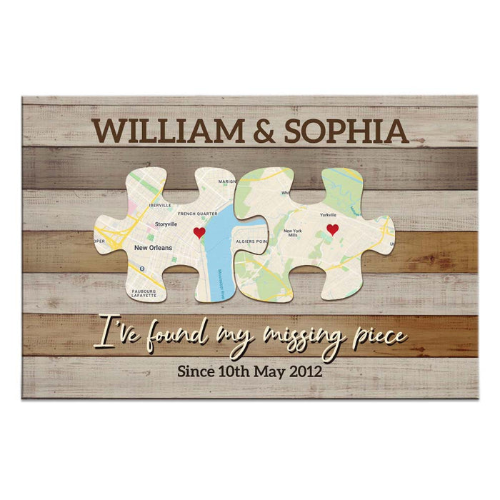 Personalized Gift For Couple My Missing Piece Poster 36416 1