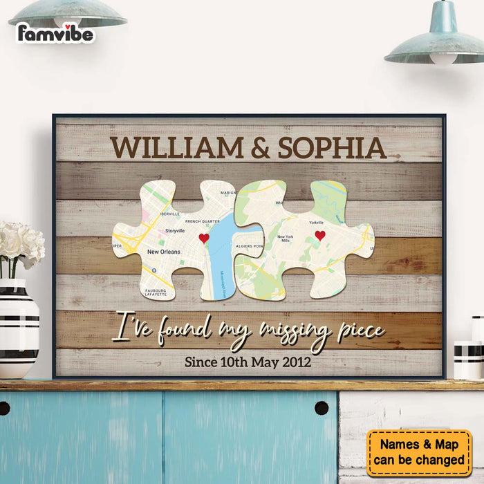 Personalized Gift For Couple My Missing Piece Poster 36416 1