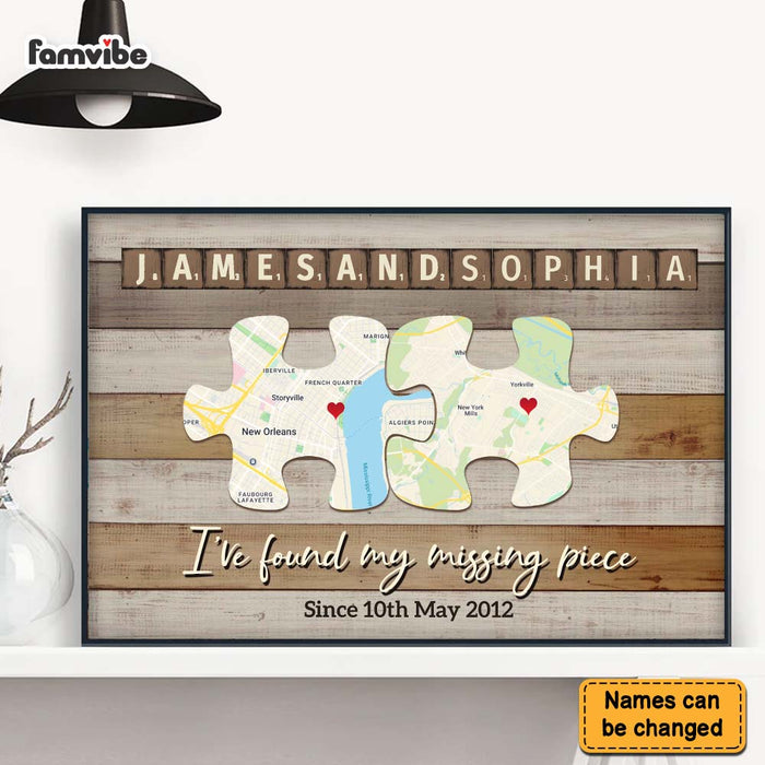 Personalized Gift For Couple My Missing Piece Poster 36416 1