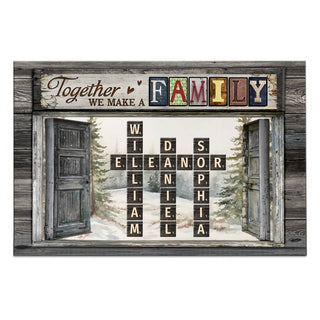 Personalized Together We Build A Family Poster 36508 Primary Mockup