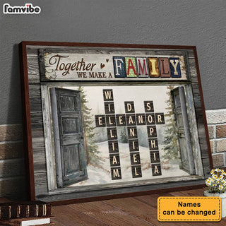 Personalized Together We Build A Family Poster 36508 Primary Mockup