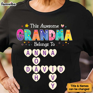 Personalized This Grandma Belongs To Shirt Hoodie Sweatshirt 36510 Primary Mockup