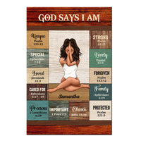 Personalized Gift For Woman God Says I Am Bible Verses Poster 36559 thumb 1