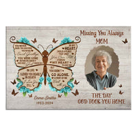 Personalized Memorial Keepsake Missing You Always The Day God Took You Home Poster 36570 thumb 1