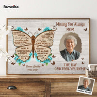 Personalized Memorial Keepsake Missing You Always The Day God Took You Home Poster 36570 thumb 1