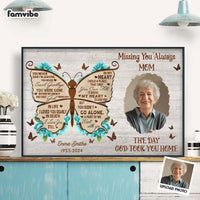 Personalized Memorial Keepsake Missing You Always The Day God Took You Home Poster 36570 thumb 1