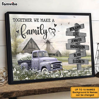 Personalized Gift For Family Farmhouse Old Truck Poster 36611 Primary Mockup