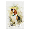 Personalized Watercolor Pet Poster From Photo, Gift For Pet Owners, New Pet Gift, Pet Memorial Gift 36637 1