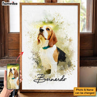 Personalized Watercolor Pet Poster From Photo, Gift For Pet Owners, New Pet Gift, Pet Memorial Gift 36637 thumb 1