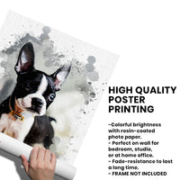 Personalized Watercolor Pet Poster From Photo, Gift For Pet Owners, New Pet Gift, Pet Memorial Gift 36637 thumb 1