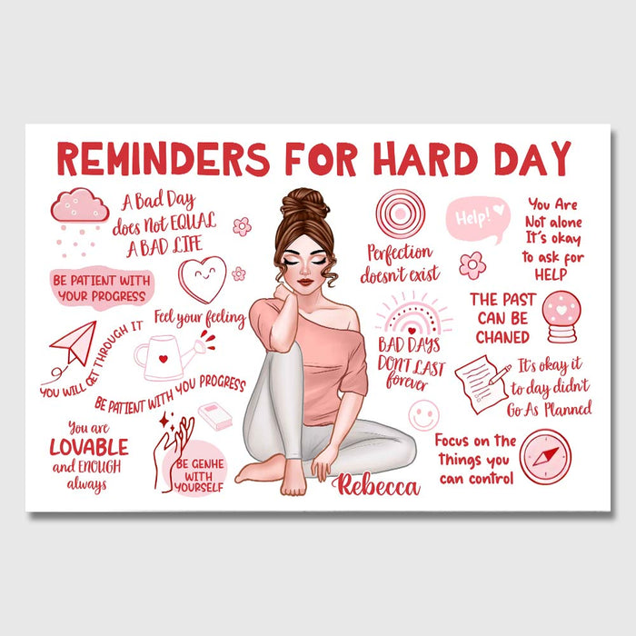 Personalized Reminders For Hard Days Positive Affirmations Poster 36708 1