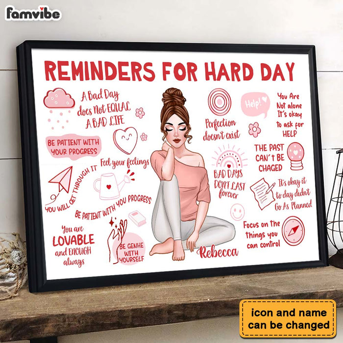 Personalized Reminders For Hard Days Positive Affirmations Poster 36708 1