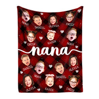 Personalized Gift For Nana Custom Grandkids Photo Blanket 36726 thumb 1