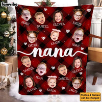Personalized Gift For Nana Custom Grandkids Photo Blanket 36726 thumb 1