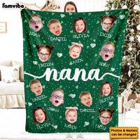 Personalized Gift For Nana Custom Grandkids Photo Blanket 36726 thumb 1