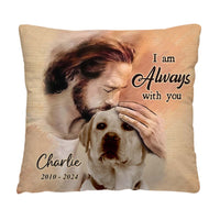 Personalized Memorial Custom Photo Pet In Jesus Arm Pillow 36750 thumb 1