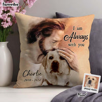 Personalized Memorial Custom Photo Pet In Jesus Arm Pillow 36750 thumb 1