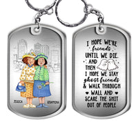 Personalized Gift For Best Friends, BFF, Sisters May Our Friendship Last A Lifetime And Beyond - Bestie Aluminum Keychain 36769 thumb 1