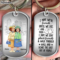 Personalized Gift For Best Friends, BFF, Sisters May Our Friendship Last A Lifetime And Beyond - Bestie Aluminum Keychain 36769 thumb 1