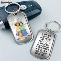 Personalized Gift For Best Friends, BFF, Sisters May Our Friendship Last A Lifetime And Beyond - Bestie Aluminum Keychain 36769 thumb 1