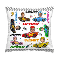 Personalized Gift For Grandson Car Racing Photo Custom Pillow 36974 thumb 1