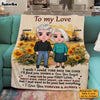 Personalized To My Love I Wish I Could Turn Back The Clock Blanket 30623 1