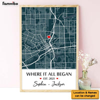 Personalized Where It All Began - Couple Gift, Anniversary Poster, Gift for Her, Him 37106 thumb 1