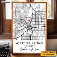 Personalized Where It All Began - Couple Gift, Anniversary Poster, Gift for Her, Him 37106 thumb 1