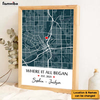Personalized Where It All Began - Couple Gift, Anniversary Poster, Gift for Her, Him 37106 thumb 1