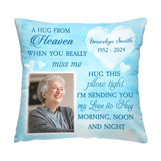 Personalized Memorial A Hug From Heaven Pillow 37130 Primary Mockup