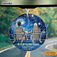 Personalized Star Map Couple Acrylic Car Ornament 37384 thumb 1