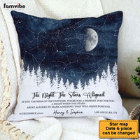 Personalized Star Map Couple Gift For Him For Her The Night The Stars Aligned Anniversary Gift Pillow 37394 thumb 1