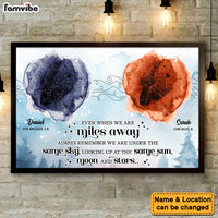 Personalized Star Map Long Distance Gift For Him For Her Even When We Are Miles Away Anniversary Gift Poster 37395 thumb 1