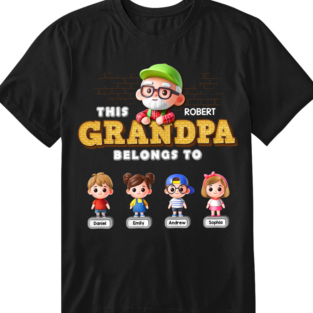 Personalized This Grandpa Belongs To Shirt Hoodie Sweatshirt 37868 Primary Mockup