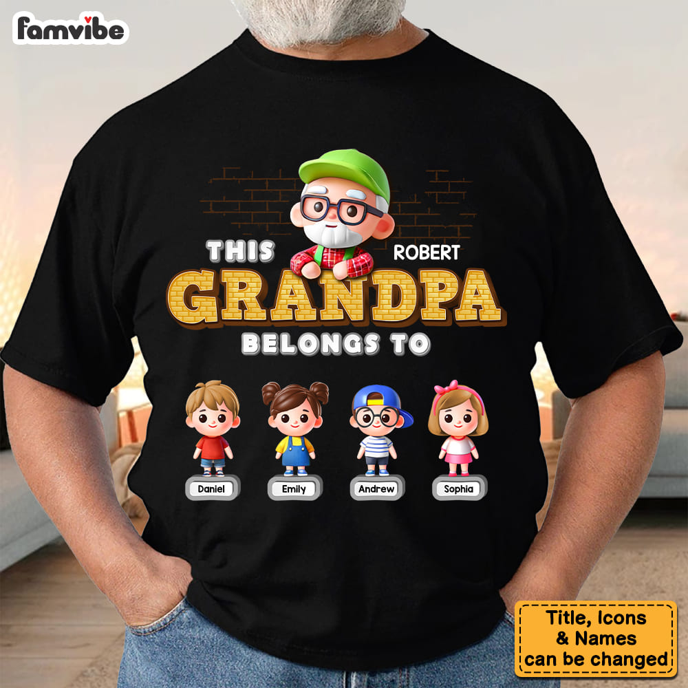 Personalized This Grandpa Belongs To Shirt Hoodie Sweatshirt 37868 Primary Mockup
