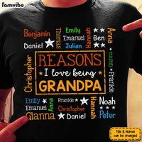 Personalized Gift For Grandpa Reasons I Love Being Word Art Shirt - Hoodie - Sweatshirt 32040 thumb 1