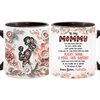 Personalized Gift For First Mother's Day Floral Silhouette Mug 32814 thumb 1