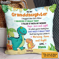 Personalized Gift For Granddaughter I Hugged This Soft Pillow 32048 thumb 1
