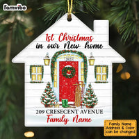 Personalized Family Couple First Christmas New Home House Ornament OB222 87O53 thumb 1