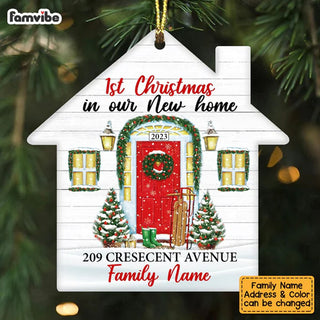 Personalized Family Couple First Christmas New Home House Ornament OB222 87O53