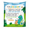 Personalized Dinosaur Grandson Granddaughter Blanket MR312 85O34 1