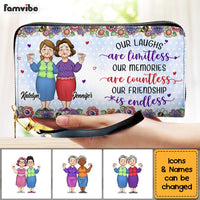Personalized Gift For Old Friends Leather Long Wallet 33901 thumb 1