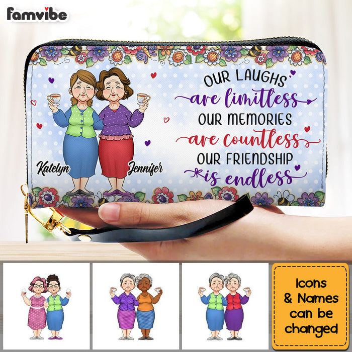 Personalized Gift For Old Friends Leather Long Wallet 33901 1
