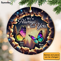 Personalized Memorial Gift I Am Always With You Circle Ornament 34906 thumb 1