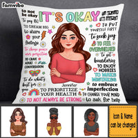 Personalized Gift For Woman It's Okey Pillow 34518 thumb 1