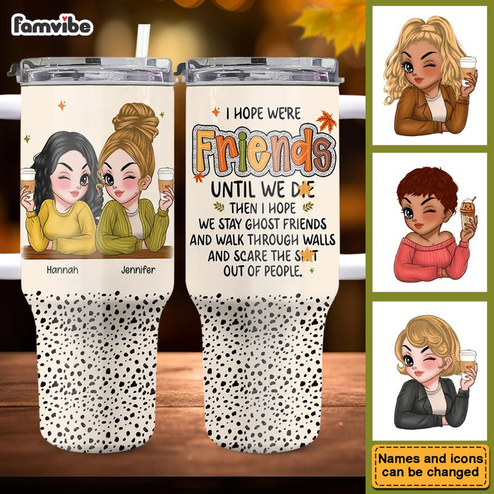 Personalized Gift For Besties Friends 40oz Tumbler With Straw 35091 1